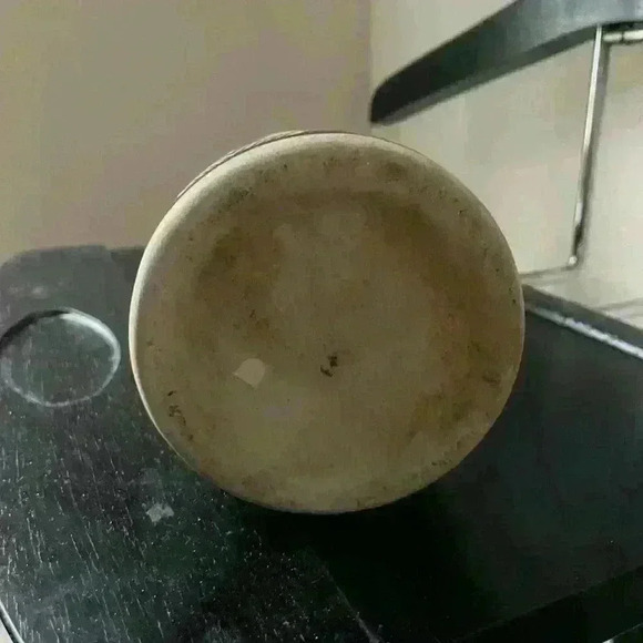 Saura Geometric Figure Tribal Art Pottery Vase Natural Colors Eastern India - Picture 4 of 4